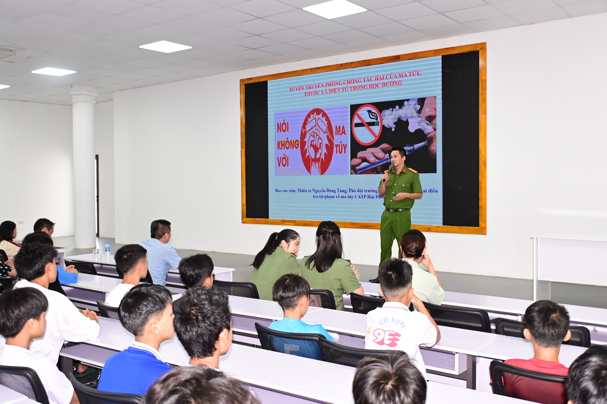 Đoàn quận Lê Chân gửi thư cảm ơn Phòng Cảnh sát ĐTTP về ma tuý